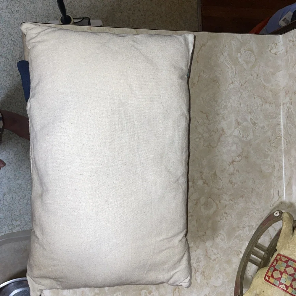 Two Small‎ Tapestry Pillows Nature Rabbit Rose Tree Tulip Butterfly Dragonfly